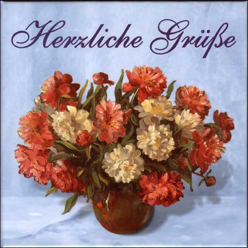 Herzliche Grüße, Blumenbilder, Breitschopf Verlag, 2000.