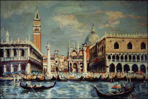 Venedig  Blick auf den Markusplatz